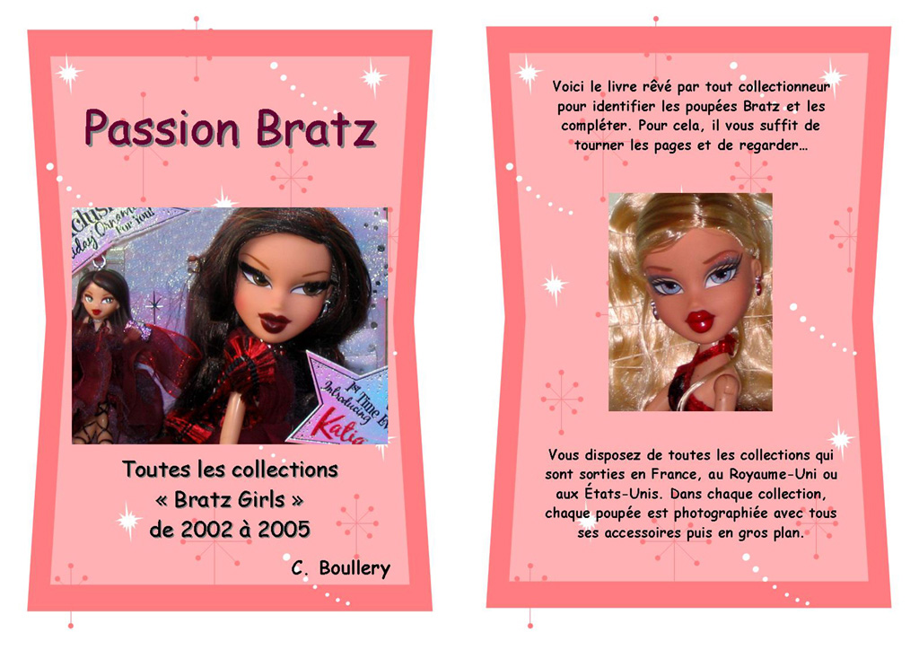 Bratz Passion Cover Page / Couverture Livre Passion Bratz